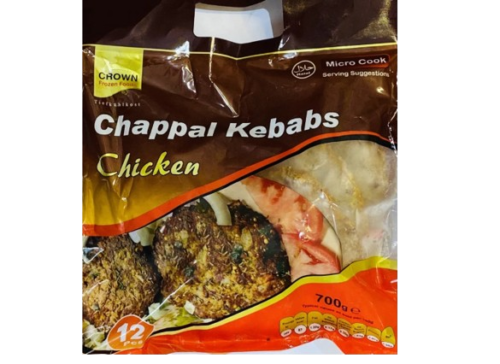 Crown Chappal Kebabs Chicken 12st